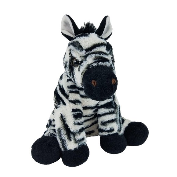 Wild Republic Zebra Plush Black White Stripes Safari Jungle Stuffed Animal Toy - Picture 1 of 10